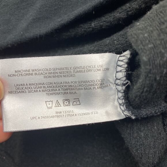 Orvis Sweater Black Modal Polyester Spandex Long Sleeve Crew Neck Women’s Medium - Picture 5 of 9